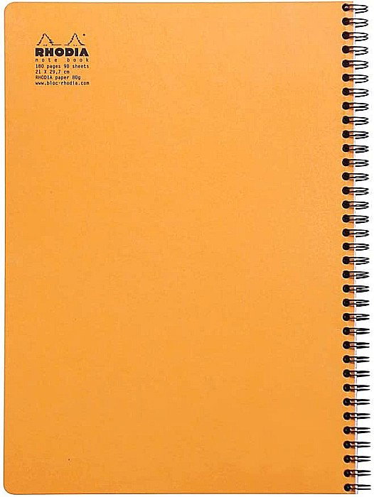 BLOC NOTES A4+ SPIRA 80F L+M ORANGE RHODIA 193108C [3]
