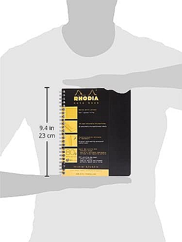 RH BLOC NOTES A5+ SPIRA 80F AR BLACK RHODIA 193429C [4]