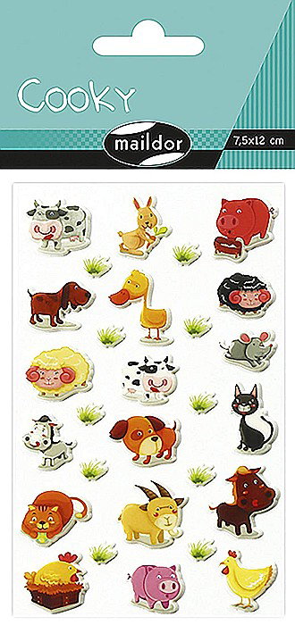 CF STICKER 3D COOKY 7.5*12CM MAILDOR ANIMALE DOMESTICE 560352C [1]