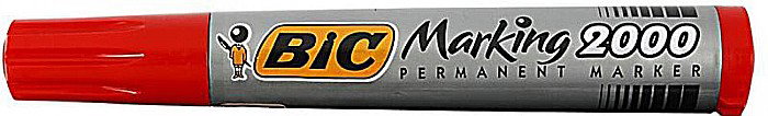 LEG MARKER BIC 2000 ROSU VARF ROTUND BC820913/M68 [1]