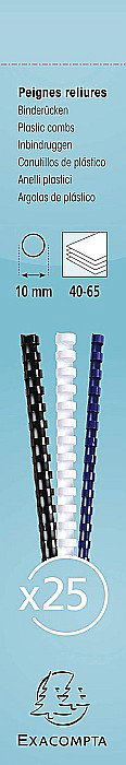EX INEL PLASTIC 10MM 40-65 COLI 25/SET ALB 76300E [2]