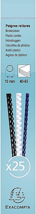 EX INEL PLASTIC 10MM 40-65 COLI 25/SET NEGRU 76301E [2]
