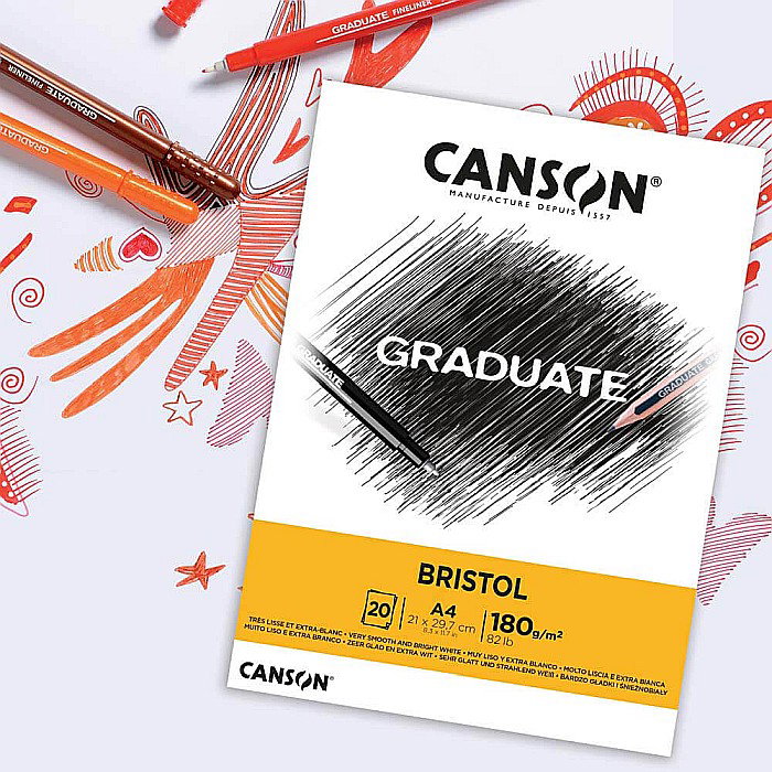 PR BLOC CANSON GRADUATE BRISTOL A5 20F, 180GR/M2 400110382 [3]