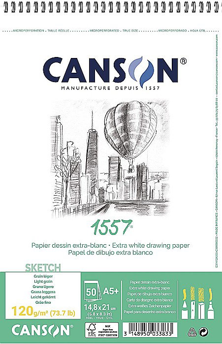 PR BLOC SCHITE CANSON 1557 A5 SPIRA 120GR 50 FILE 31412A000 [1]