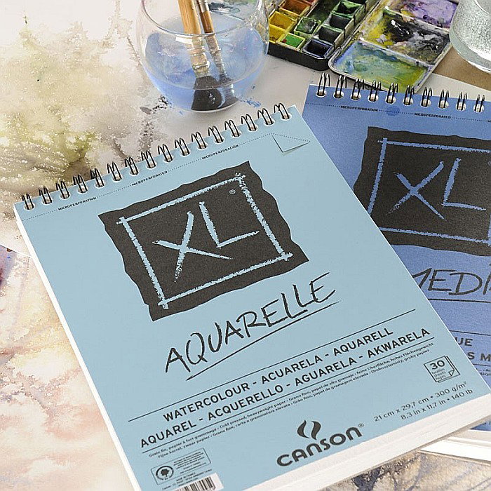 PR BLOC CANSON AQUARELLE A5 XL 20FILE 300G 400082843 [2]