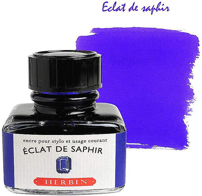 CF SET CALIGRAFIE HERBIN ECLAT DE SAPHIR IN CUTIE LEMN, 5 PENITE, CERNEALA SI TOC 27016T [2]