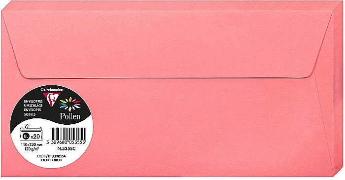 PLIC CLAIREFONTAINE DL 20/SET LITCHI 5355C [1]