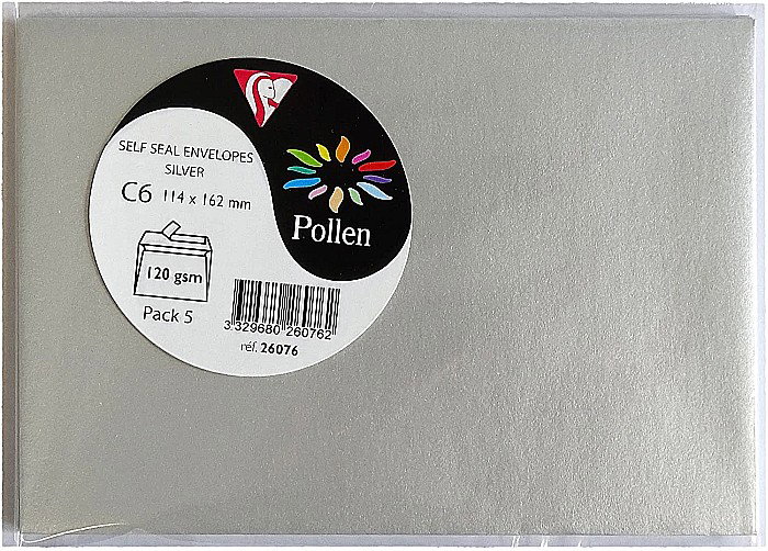 PLIC CLAIREFONTAINE C6 5/SET ARGINTIU 26076C [2]