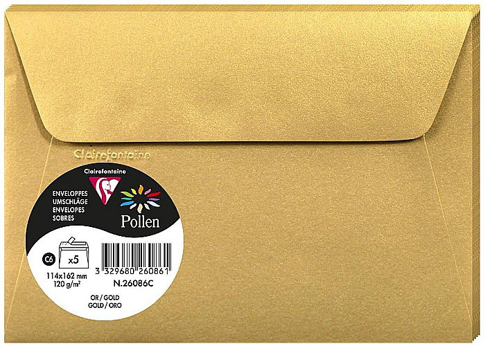 PLIC CLAIREFONTAINE C6 5/SET AURIU 26086C [1]