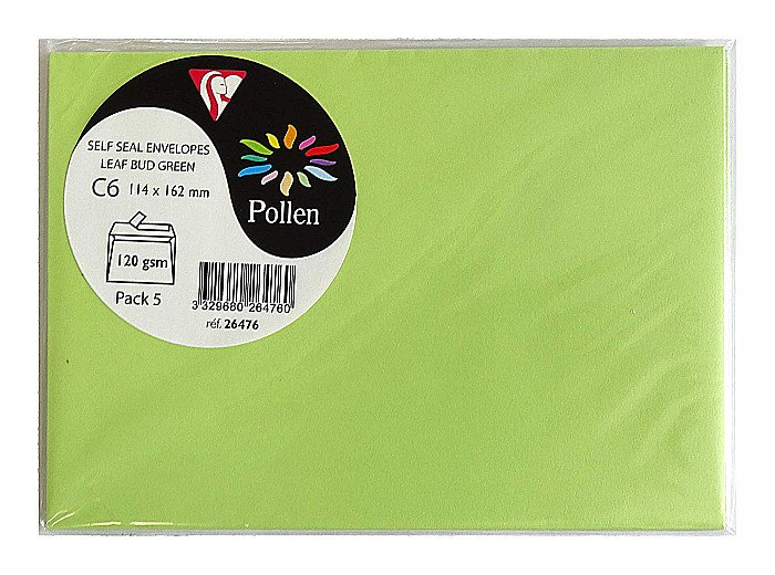 PLIC CLAIREFONTAINE C6 5/SET VERDE FISTIC 26476C [1]