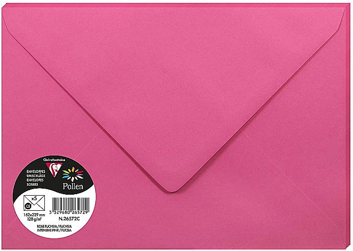 PLIC CLAIREFONTAINE C5 5/SET ROZ FUCSIA 26572C [1]