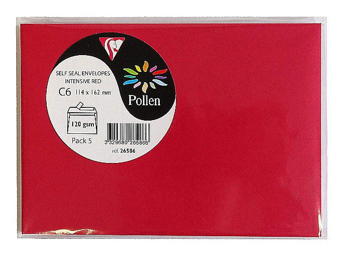 PLIC CLAIREFONTAINE C6 5/SET ROSU INTENS 26586C [1]