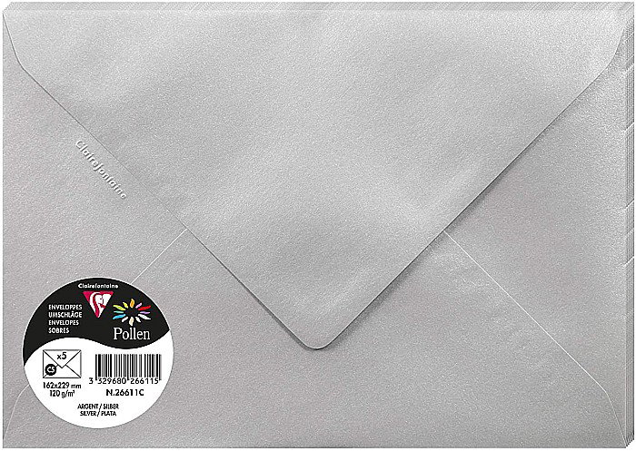 PLIC CLAIREFONTAINE C5 5/SET ARGINTIU 26611C [1]