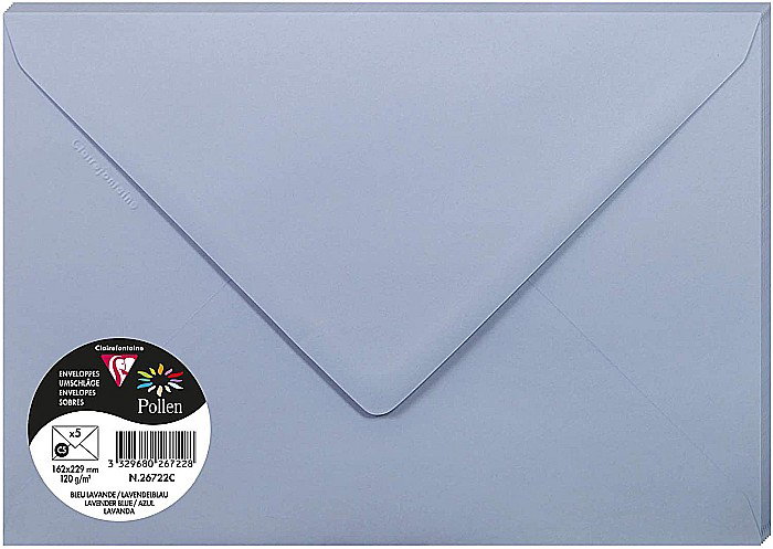 PLIC CLAIREFONTAINE C5 5/SET ALBASTRU LAVANDA 26722C [1]