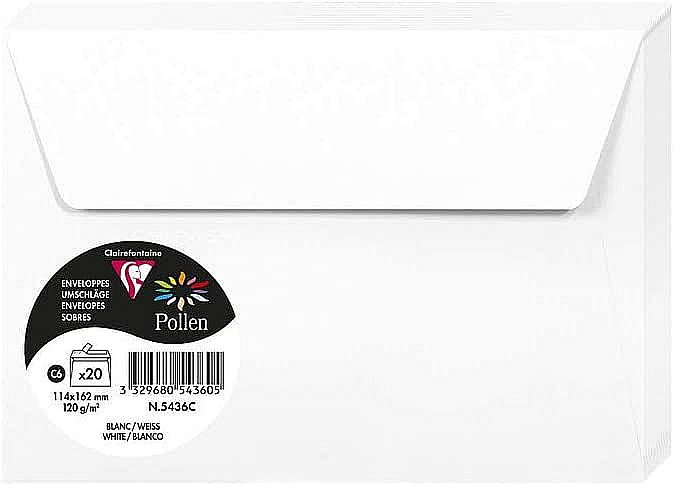 PLIC CLAIREFONTAINE C6 20/SET ALB 5436C [1]