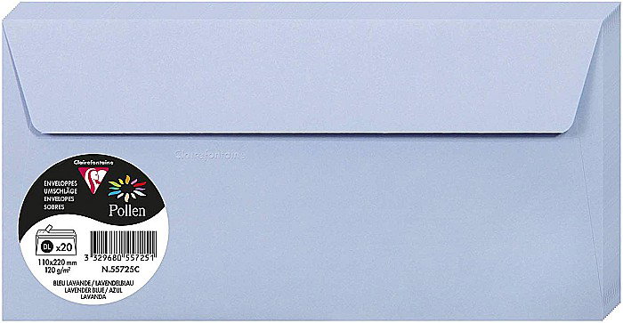 PLIC CLAIREFONTAINE DL 20/SET ALBASTRU PASTEL 5465C [1]