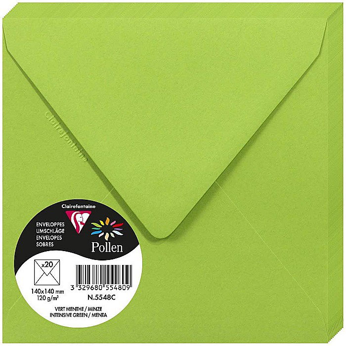PLIC CLAIREFONTAINE 140*140 20/SET VERDE MAR 5548C [1]