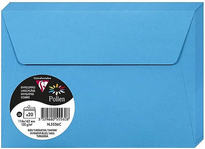 PLIC CLAIREFONTAINE C6 20/SET ALBASTRU INTENS 5556C [1]