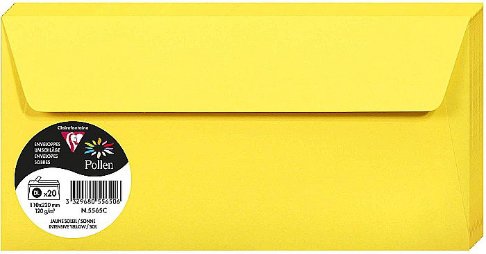 PLIC CLAIREFONTAINE DL 20/SET GALBEN INTENS 5565C [1]