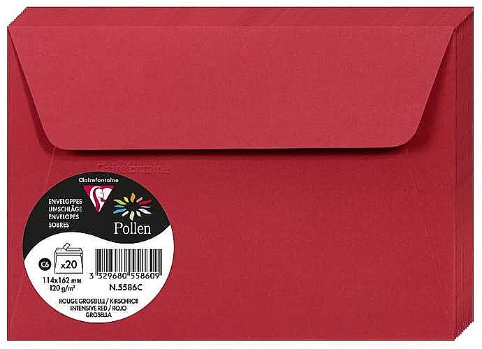 PLIC CLAIREFONTAINE C6 20/SET ROSU INTENS 5586C [1]