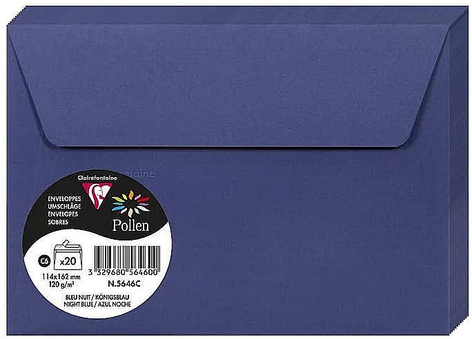 PLIC CLAIREFONTAINE C6 20/SET ALBASTRU INCHIS 5646C [1]