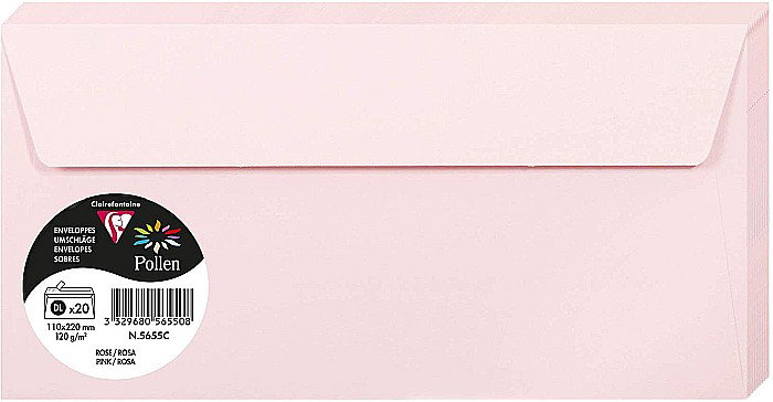 PLIC CLAIREFONTAINE DL 20/SET ROZ 5655C [1]