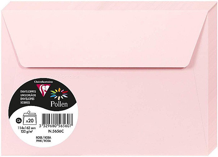 PLIC CLAIREFONTAINE C6 20/SET ROZ 5656C [1]