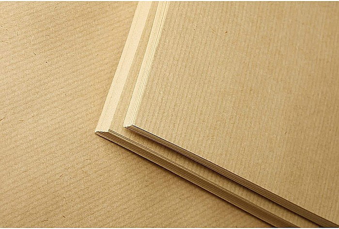 CF BLOC DESEN A5 100F 90GR/m2 KRAFT VergÃ© Brun, double face CLAIREFONTAINE 96544C [4]