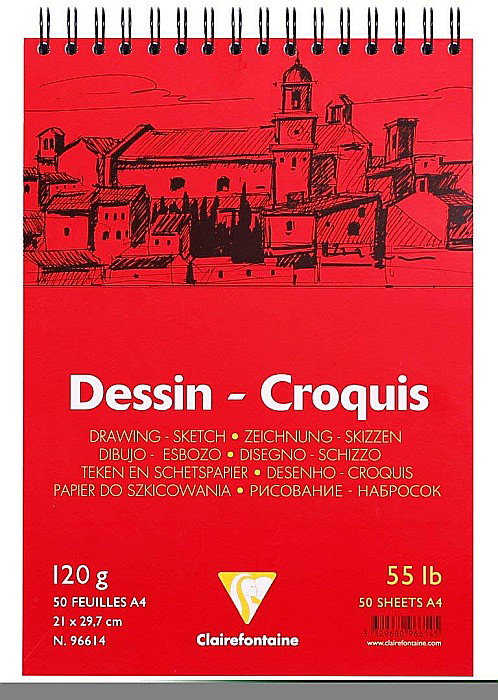 CF BLOC DESEN A4 50F 125GR SPIRA CLAIREFONTAINE 96614C [3]
