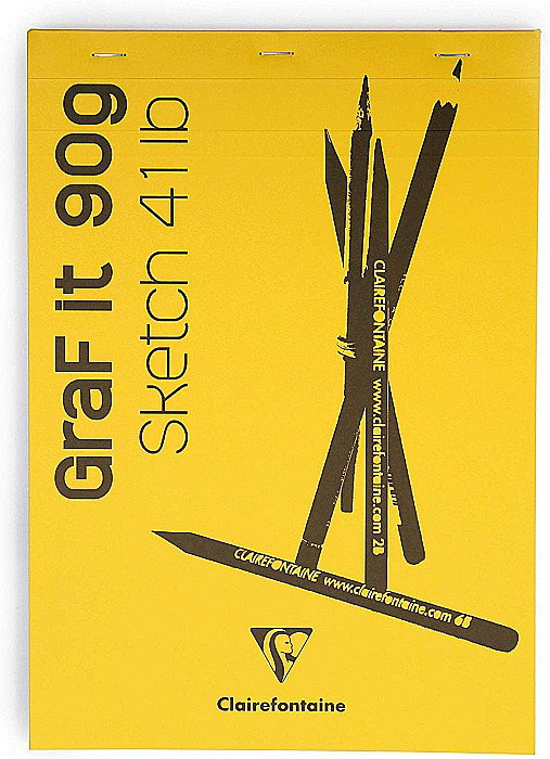 CF BLOC DESEN A4 GRAFIT 80F 90GR CLAIREFONTAINE 96623C [4]