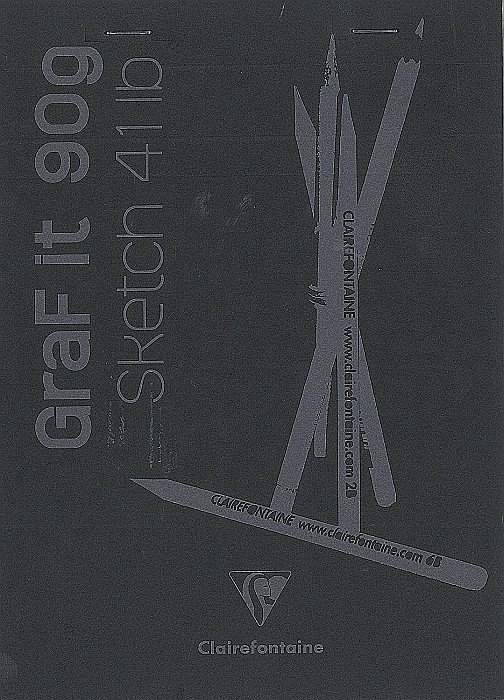 CF BLOC DESEN A5 GRAFIT 80F 90GR CLAIREFONTAINE BLACK 96842C [1]