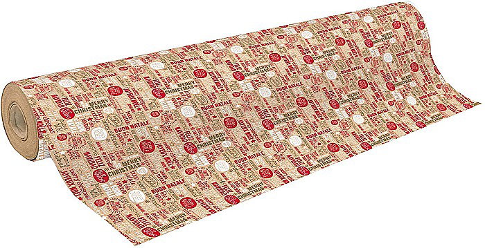 CF HARTIE IMPACHETAT ROLA 0.7*50M MOTIV CRACIUN KRAFT 70GR/M2 CLAIREFONTAINE 223811C [1]