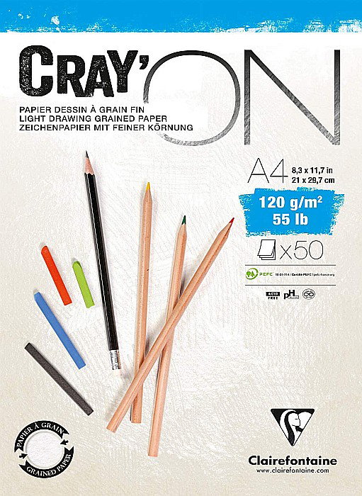 CF BLOC DESEN A4 CRAY'ON 50F 120GR CLAIREFONTAINE 975020C [1]