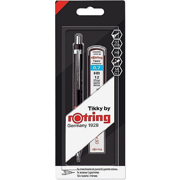 SET CREION MECANIC 0.7MM + MINA HB + RADIERA ROTRING TIKKY 06504/1904816 [1]