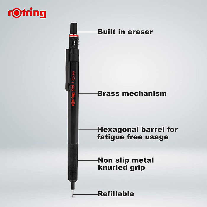 CREION MECANIC ROTRING 0.5MM METALIC RO500 NEGRU 06462 [4]