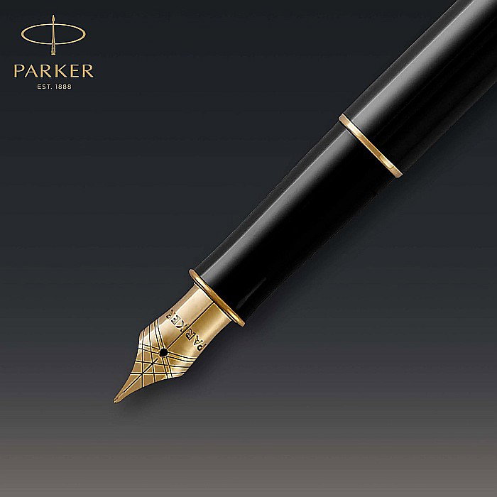 PARKER STILOU SONNET ROYAL BLACK LACQUER GT F 160352 [4]