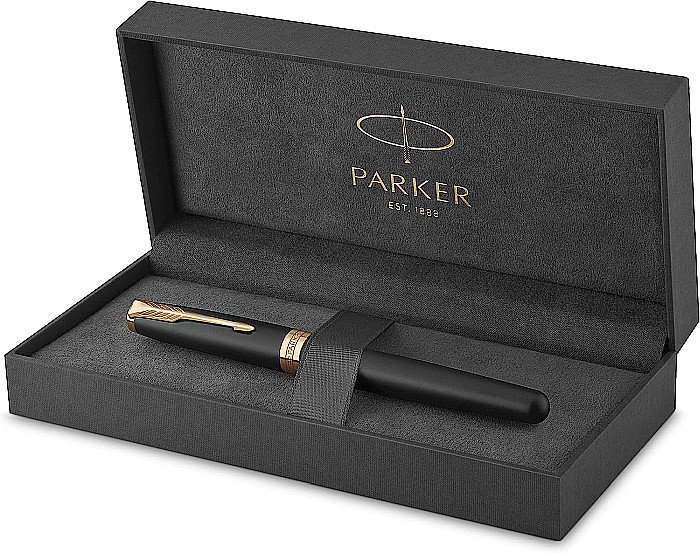 PARKER STILOU SONNET BASIC, NEGRU MAT GT, PENITA F 160104 [3]