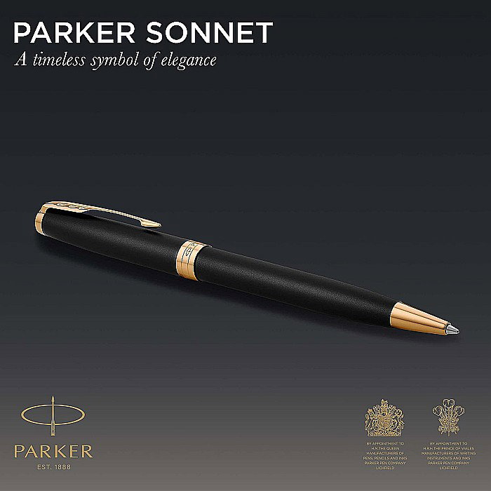PARKER PIX SONNET BASIC, NEGRU MAT GT 160105 [3]