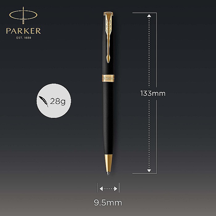 PARKER PIX SONNET BASIC, NEGRU MAT GT 160105 [4]