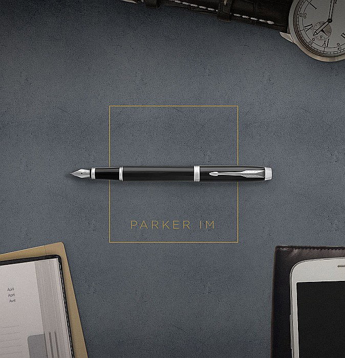 PARKER STILOU IM ROYAL BRUSHED METAL GT F 160164 [6]