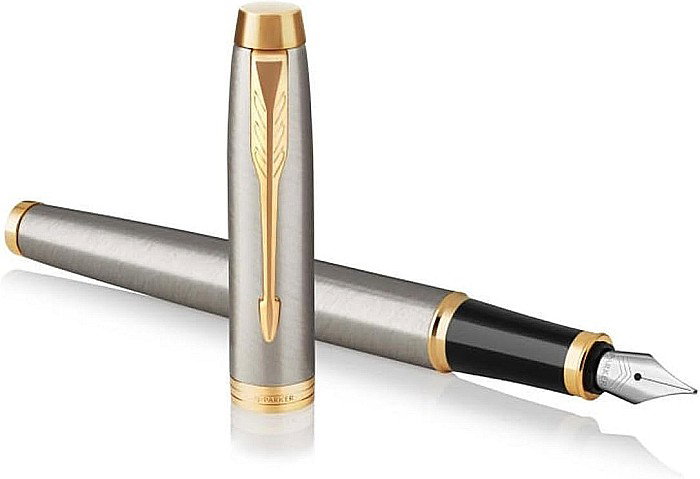 PARKER STILOU IM BRUSH METAL-GOLD M GT 160939 [1]