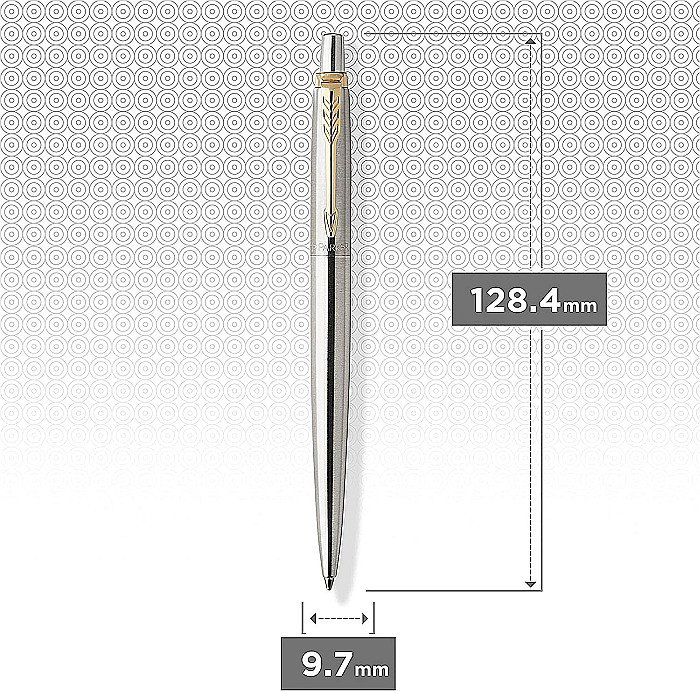 PARKER PIX JOTTER ROYAL STAINLESS STEEL CHROME TRIM GT 160019 [6]