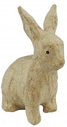 CF IEPURE PAPIER MACHE 7.5*4.5*10.5 CM AP131O [1]