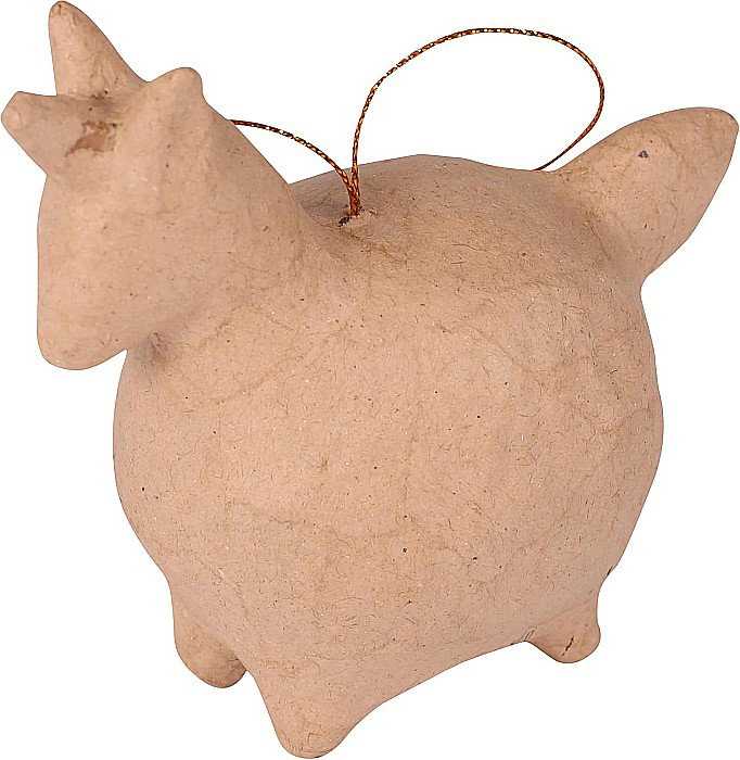 CF UNICORN PAPIER MACHE 8*7*1CM NO045C [1]