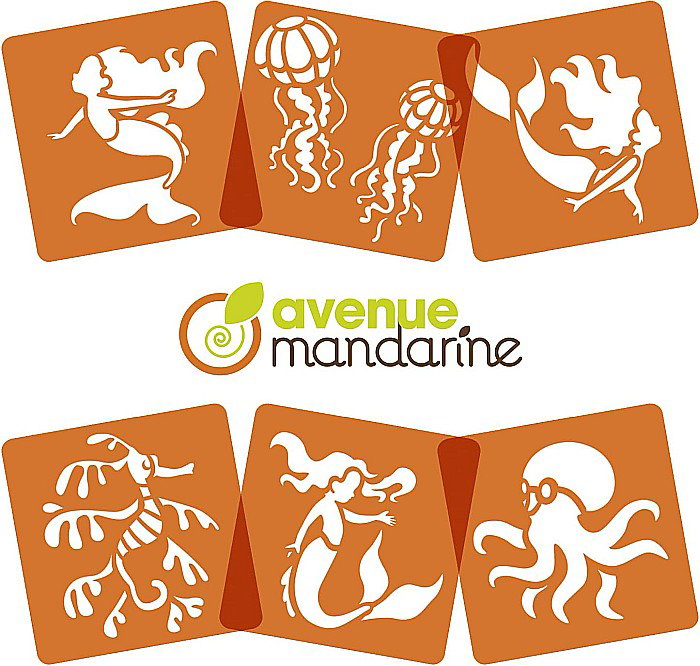 CF SABLON CREATURI MARINE 6/SET AVENUE MANDARINE PO010C [2]