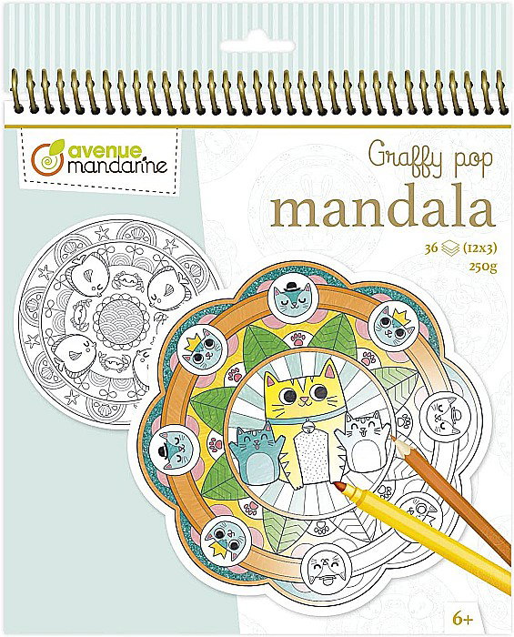 CF CARTE DE COLORAT GRAFY POP MANDALA ANIMALS GY030O [1]
