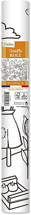 CF ROLA HARTIE DE COLORAT 0.35*5M 90GR VIATA LA FERMA AVENUE MANDARINE GY082C [1]