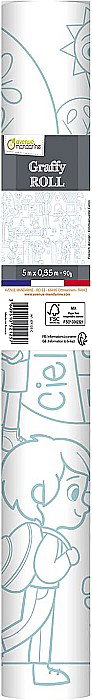 CF ROLA HARTIE DE COLORAT 0.35*5M 90GR SCOALA AVENUE MANDARINE GY125C [1]