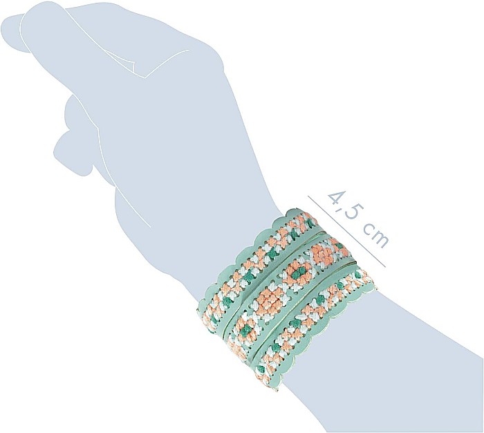 KIT CREATIV BRODERIE PIX' TRESOR BRATARI AVENUE MANDARINE KC129C [5]