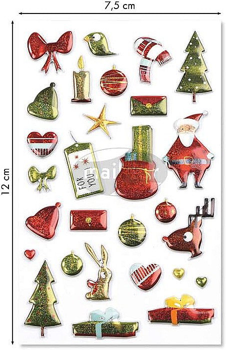 CF STICKER 3D COOKY 7.5*12CM MAILDOR TRADITIONAL CHRISTMAS CY042O [2]